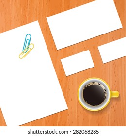 Vector template for branding identity for graphic designers presentations and portfolios