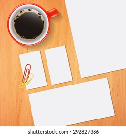 Vector template for branding identity for graphic designers presentations and portfolios