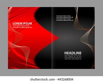 Vector template brochure 
