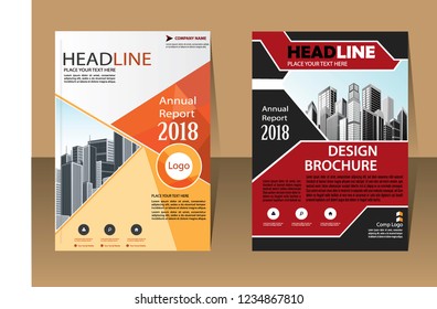 vector template Brochure design cover modern layout annual report
poster flyer in A4 with colorful triangles geometric shapes for tech science market with light background