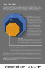 Vector template brochure - infographic elements.