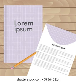 Vector template for brochures, covers, flyers or business reports. The substrate with a labyrinth on a purple background.