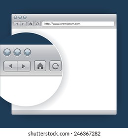 Vector template browser for presentation design web sites