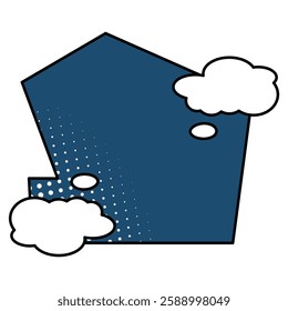 Vector template bubble chat, bubble speech, text box, comic template, conversation