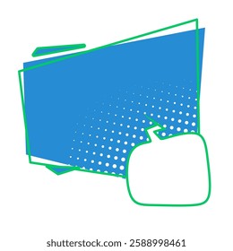 Vector template bubble chat, bubble speech, text box, comic template, conversation