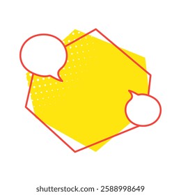 Vector template bubble chat, bubble speech, text box, comic template, conversation