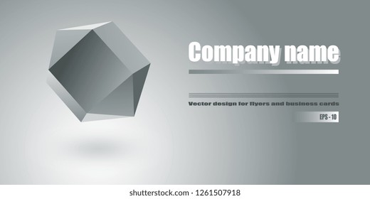 Vector template for business cards and flyers