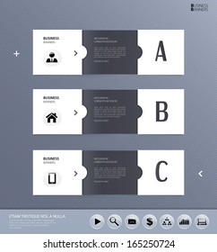 Vector template for business concepts with icons / can use for info graphic