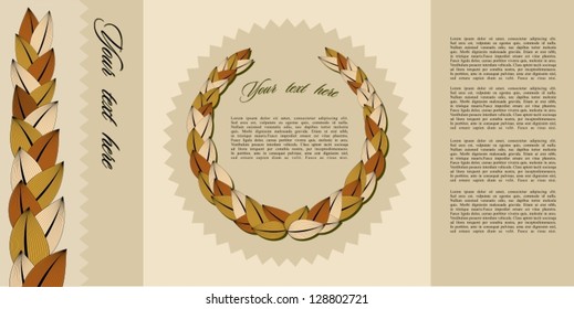 Vector template for business and holidays, a gift card