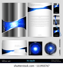 Vector template business set. Design elements.