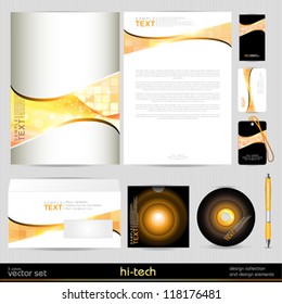 Vector template business set. Design elements.