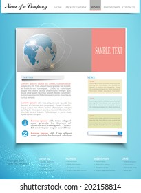 vector  template   business website