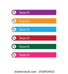 Search Button Icon Template Icon Web Stock Vector (Royalty Free ...