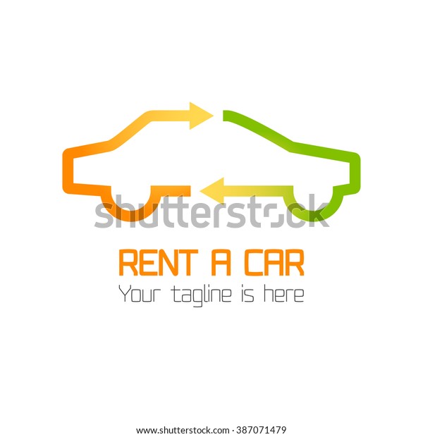 Vector Template Car Rental Company Logo Stock Vector Royalty Free