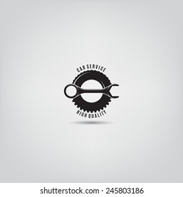 Vector template of car service logo. Logo template for your desing.
