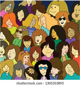 Vector template with for card poster  and other users 