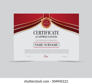 Vector Template Certificate of Appreciation