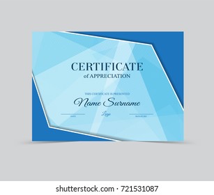 Vector Template Certificate of Appreciation