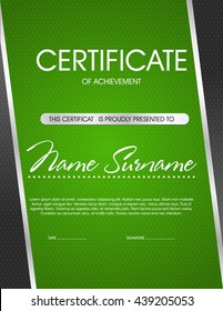 Vector template certificate black