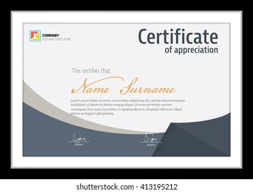 Vector template for certificate,modern diploma