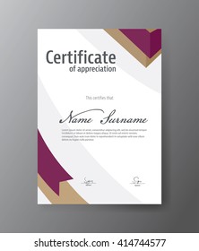 Vector template for certificate,modern diploma