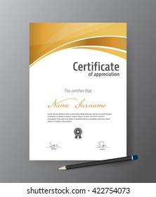 Vector template for certificate,modern diploma