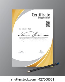 Vector template for certificate,modern diploma