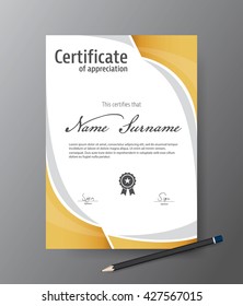Vector template for certificate,modern diploma