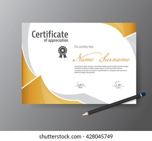 Vector template for certificate,modern diploma