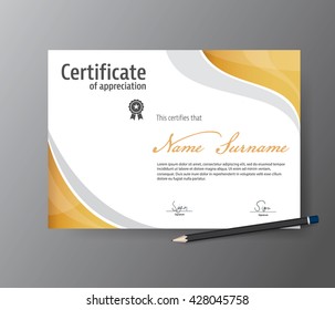 Vector template for certificate,modern diploma