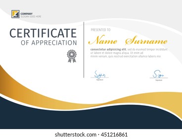 Vector template for certificate,modern diploma