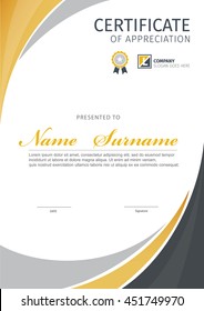 Vector template for certificate,modern diploma