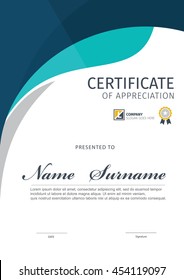 Vector template for certificate,modern diploma