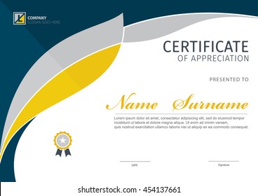 Vector template for certificate,modern diploma