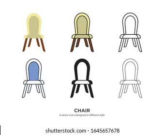 Vector template for chair design 
