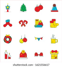 Vector template for christmas toys design