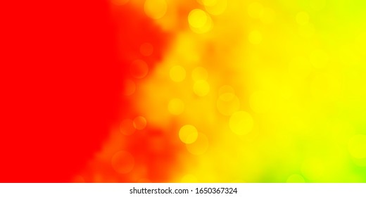   plantilla vectorial con círculos. Ilustración abstracta moderna con formas de círculo coloridas. Diseño para afiches, pancartas.