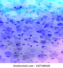 Vector template with circles, stars. Abstract illustration with colorful shapes of circles, stars. Template for business cards, websites.