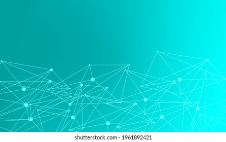 Vector template with circles, triangles. Modern abstract colorful illustration with spheres and lines