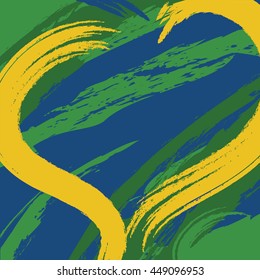 Vector template with colored lines and waves. vector eps10.