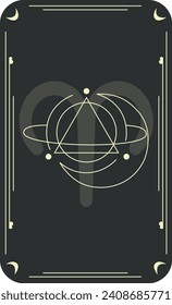 Vector template of constellations of zodiac signs for astrological, esoteric, magical sessions, magical personality research cards. Mystical tarot cards. A set of zodiac signs Aries, Taurus, Leo, Gemi