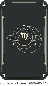 Vector template of constellations of zodiac signs for astrological, esoteric, magical sessions, magical personality research cards. Mystical tarot cards. A set of zodiac signs Aries, Taurus, Leo, Gemi