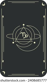 Vector template of constellations of zodiac signs for astrological, esoteric, magical sessions, magical personality research cards. Mystical tarot cards. A set of zodiac signs Aries, Taurus, Leo, Gemi
