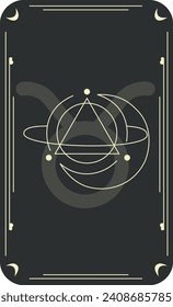 Vector template of constellations of zodiac signs for astrological, esoteric, magical sessions, magical personality research cards. Mystical tarot cards. A set of zodiac signs Aries, Taurus, Leo, Gemi
