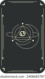 Vector template of constellations of zodiac signs for astrological, esoteric, magical sessions, magical personality research cards. Mystical tarot cards. A set of zodiac signs Aries, Taurus, Leo, Gemi