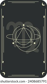 Vector template of constellations of zodiac signs for astrological, esoteric, magical sessions, magical personality research cards. Mystical tarot cards. A set of zodiac signs Aries, Taurus, Leo, Gemi