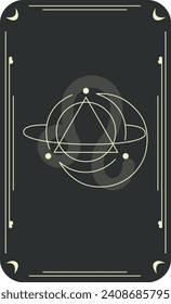 Vector template of constellations of zodiac signs for astrological, esoteric, magical sessions, magical personality research cards. Mystical tarot cards. A set of zodiac signs Aries, Taurus, Leo, Gemi