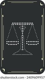 Vector template of constellations of zodiac signs for astrological, esoteric, magical sessions, magical personality research cards. Mystical tarot cards. A set of zodiac signs Aries, Taurus, Leo, Gemi