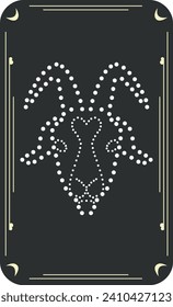 Vector template of constellations of zodiac signs for astrological, esoteric, magical sessions, magical personality research cards. Mystical tarot cards. A set of zodiac signs Aries, Taurus, Leo, Gemi
