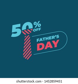 Vector template created for father's day sale.
